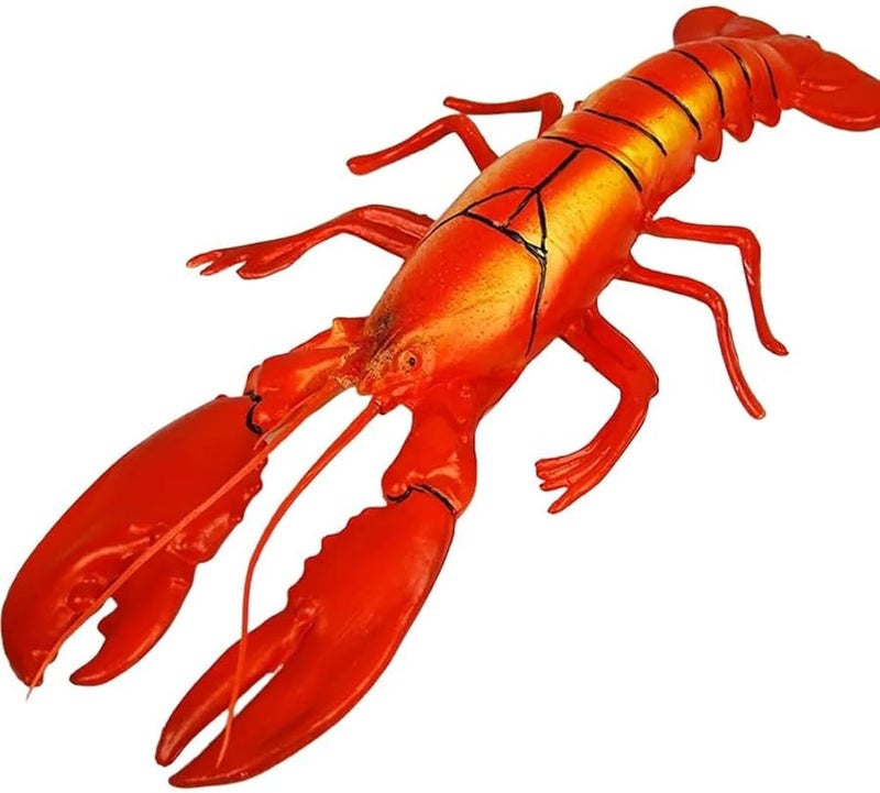 Red Plastic Lobster Crab Model For Home Garden Marine Party Photography Theater Prop - Image 5